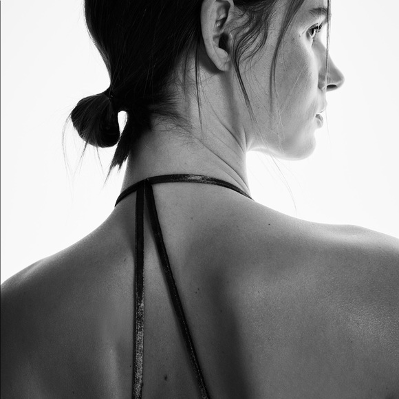 ZARA BLACK VELVET DRESS FESTIVE SEASON COLLECTION - Picture 4 of 12